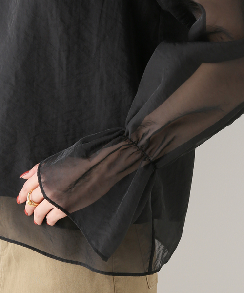Spick & Span（スピックアンドスパン）の「オーガンジーシアーブラウス 