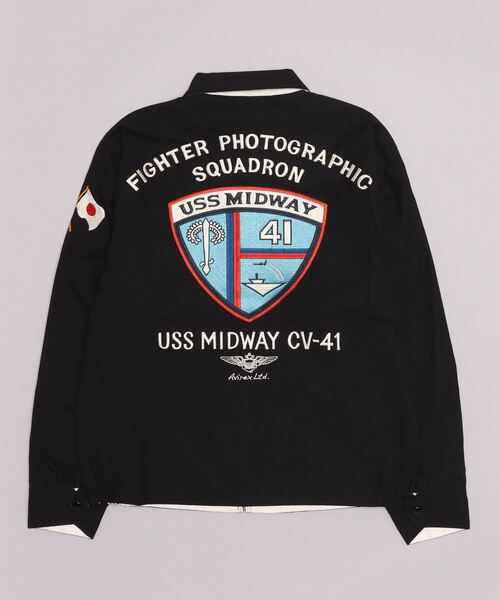 ★AVIREX★ アヴィレックス  リバーシブル スーベニアジャケット黒 XL AVIREX（アヴィレックス）の「SOUVENIR JACKET CV-41