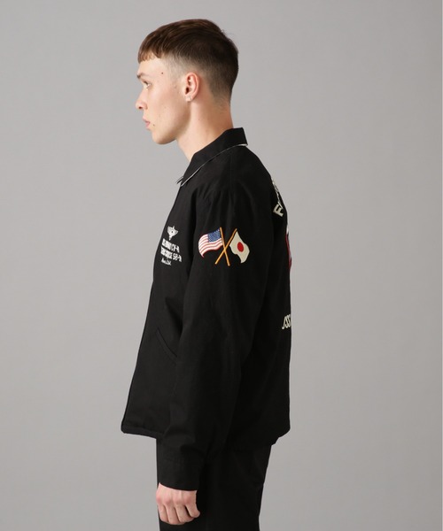 ★AVIREX★ アヴィレックス  リバーシブル スーベニアジャケット黒 XL AVIREX(アヴィレックス) SOUVENIR JACKET USMC/リバーシブル