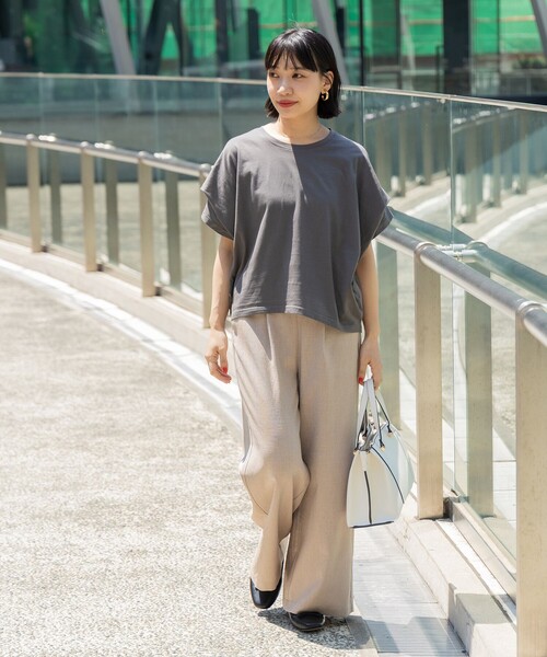 BEAMS HEART(ビームスハート)の「リネンライク イージーパンツ(その他パンツ・レディース・オリーブ/ホワイト系その他/ネイビー/グレー/ホワイト系その他7/インディゴブルー/グリーン系その他4・FREE)」の15枚目の写真