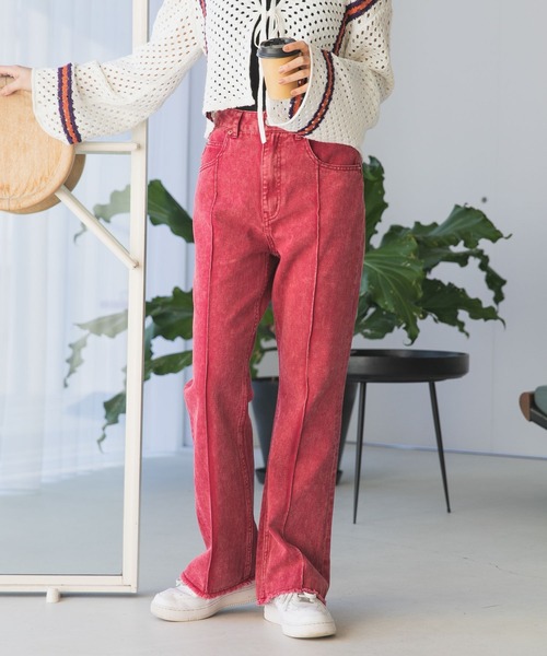 RAGEBLUE（レイジブルー）の「ケミカルカラーデニム（デニムパンツ