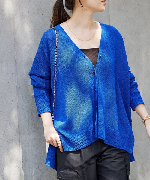 【23SS】JOURNAL STANDARD ペーパーヤーンVネックカーディガン 23SS】JOURNAL STANDARD ペーパーヤーンVネックカーディガン