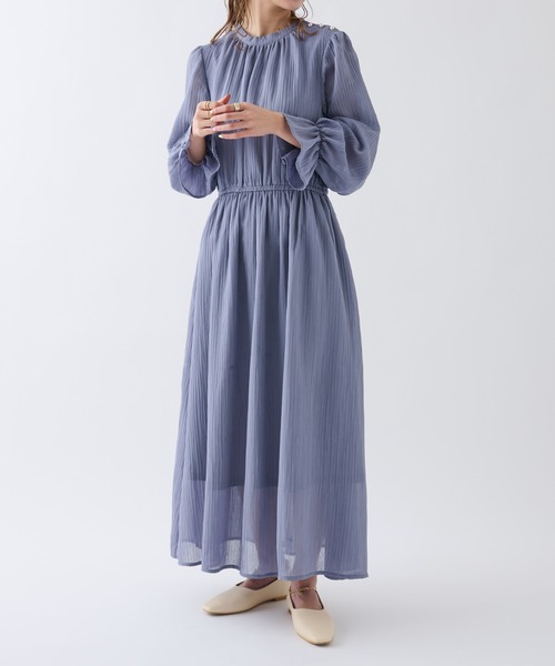 COLONY 2139（コロニートゥーワンスリーナイン）の「肩パールプリーツワンピース（ワンピース・レディース・ブラック/グレー/ライトグレー・FREE）」の19枚目の写真