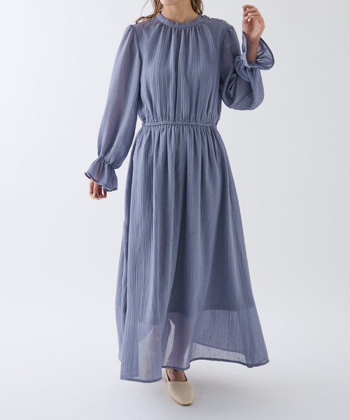 COLONY 2139（コロニートゥーワンスリーナイン）の「肩パールプリーツワンピース（ワンピース・レディース・ブラック/グレー/ライトグレー・FREE）」の21枚目の写真