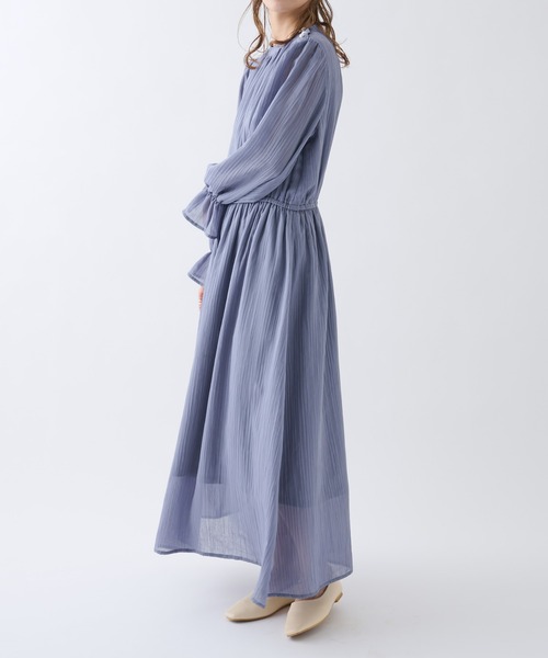 COLONY 2139（コロニートゥーワンスリーナイン）の「肩パールプリーツワンピース（ワンピース・レディース・ブラック/グレー/ライトグレー・FREE）」の20枚目の写真