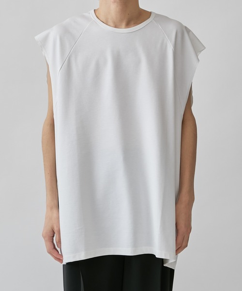 Lui's（ルイス）の「SHINE ノースリーブカットソー（Tシャツ/カットソー・メンズ・ホワイト/ブラック/チャコールグレー/グリーン・FREE）」の21枚目の写真