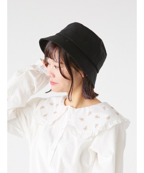 ehka sopo（エヘカソポ）の「リボン付バケットハット（ハット・レディース・ブラック/ベージュ/キナリ・ﾌﾘ-）」の3枚目の写真