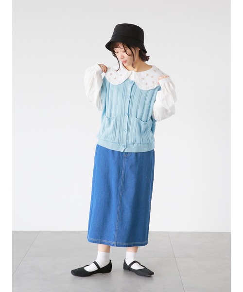 ehka sopo（エヘカソポ）の「リボン付バケットハット（ハット・レディース・ブラック/ベージュ/キナリ・ﾌﾘ-）」の17枚目の写真