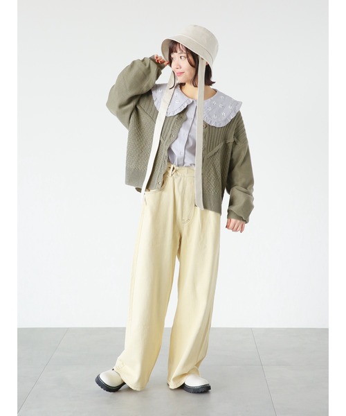 ehka sopo（エヘカソポ）の「リボン付バケットハット（ハット・レディース・ブラック/ベージュ/キナリ・ﾌﾘ-）」の20枚目の写真