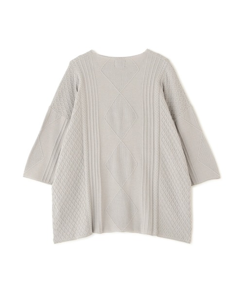 DANKE SCHON（ダンケシェーン）の「DankeSchon/ダンケシェーン/12GG ARAN KNIT S/S TEE（ニット/セーター・メンズ・ブラック/グレー/ホワイト/ベージュ・F）」の19枚目の写真