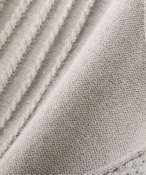 DANKE SCHON（ダンケシェーン）の「DankeSchon/ダンケシェーン/12GG ARAN KNIT S/S TEE（ニット/セーター・メンズ・ブラック/グレー/ホワイト/ベージュ・F）」の18枚目の写真