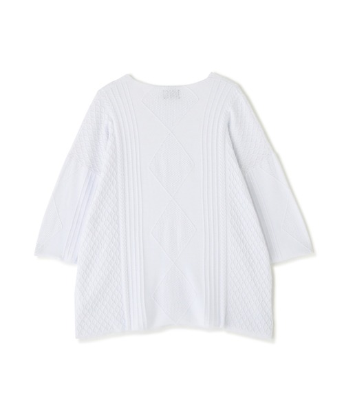 DANKE SCHON（ダンケシェーン）の「DankeSchon/ダンケシェーン/12GG ARAN KNIT S/S TEE（ニット/セーター・メンズ・ブラック/グレー/ホワイト/ベージュ・F）」の17枚目の写真
