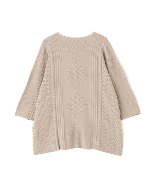 DANKE SCHON（ダンケシェーン）の「DankeSchon/ダンケシェーン/12GG ARAN KNIT S/S TEE（ニット/セーター・メンズ・ブラック/グレー/ホワイト/ベージュ・F）」の15枚目の写真