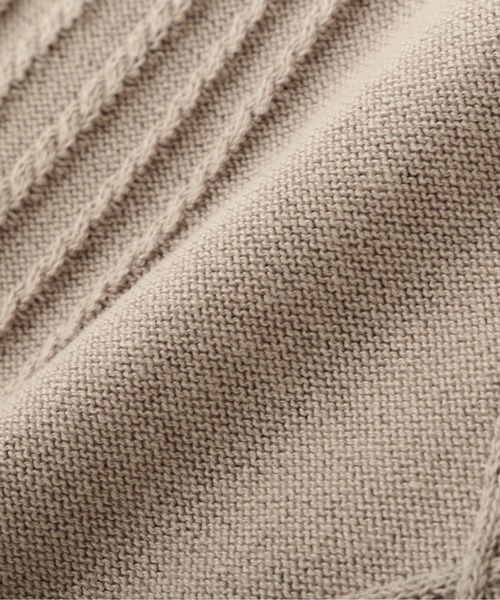 DANKE SCHON（ダンケシェーン）の「DankeSchon/ダンケシェーン/12GG ARAN KNIT S/S TEE（ニット/セーター・メンズ・ブラック/グレー/ホワイト/ベージュ・F）」の14枚目の写真