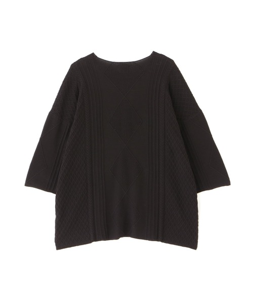 DANKE SCHON（ダンケシェーン）の「DankeSchon/ダンケシェーン/12GG ARAN KNIT S/S TEE（ニット/セーター・メンズ・ブラック/グレー/ホワイト/ベージュ・F）」の13枚目の写真