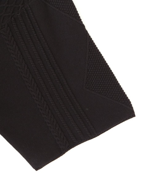 DANKE SCHON（ダンケシェーン）の「DankeSchon/ダンケシェーン/12GG ARAN KNIT S/S TEE（ニット/セーター・メンズ・ブラック/グレー/ホワイト/ベージュ・F）」の10枚目の写真