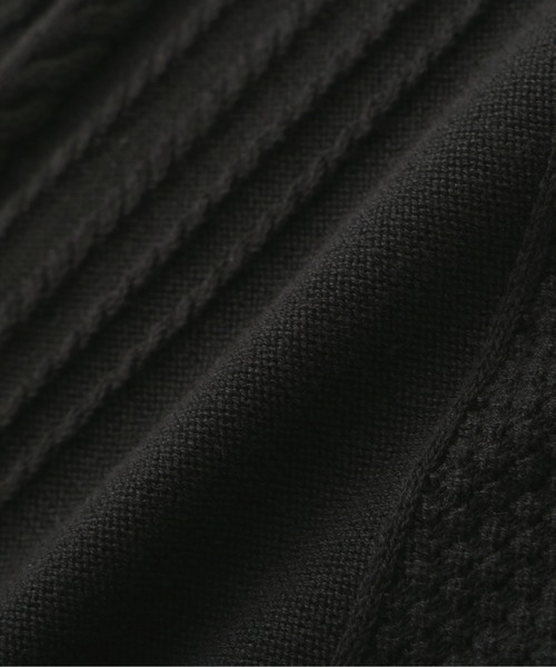 DANKE SCHON（ダンケシェーン）の「DankeSchon/ダンケシェーン/12GG ARAN KNIT S/S TEE（ニット/セーター・メンズ・ブラック/グレー/ホワイト/ベージュ・F）」の8枚目の写真