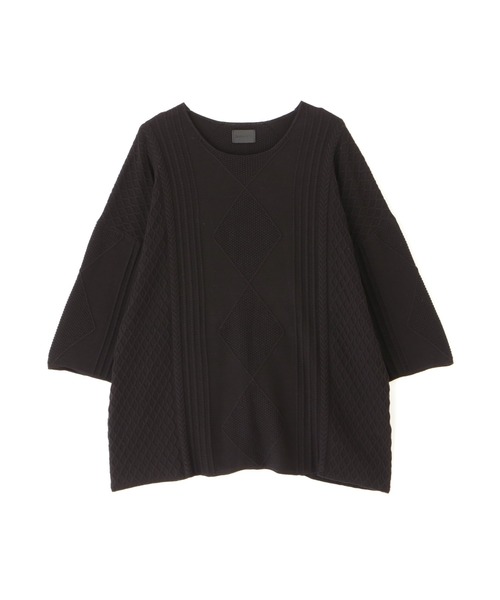 DANKE SCHON（ダンケシェーン）の「DankeSchon/ダンケシェーン/12GG ARAN KNIT S/S TEE（ニット/セーター・メンズ・ブラック/グレー/ホワイト/ベージュ・F）」の20枚目の写真