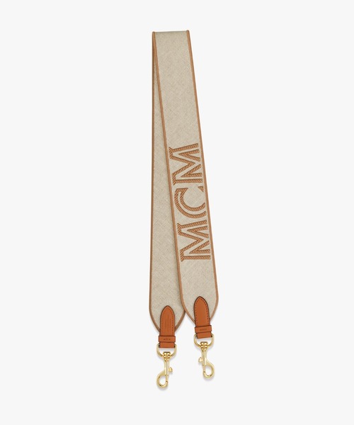 MCM(エムシーエム)の「Aren ロゴ ファブリック ショルダーストラップ(その他小物・レディース・ブラック/ブラウン・ONE SIZE)」の2枚目の写真