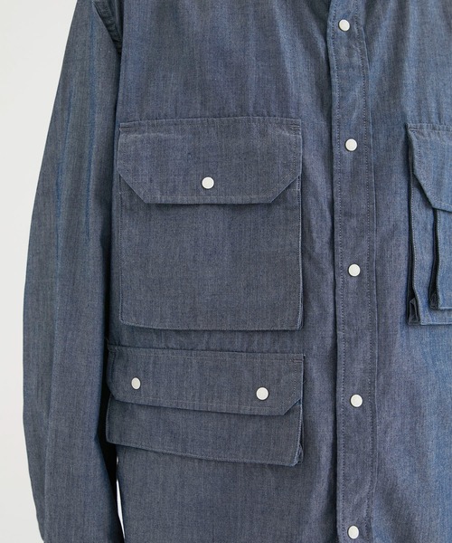 THE NORTH FACE PURPLE LABEL(ザ ノースフェイス パープルレーベル)の「【THE NORTH FACE PURPLE LABEL/ザノースフェイスパープルレーベル】Indigo Chambray Field Shirt/インディゴシャンブレーフィールドシャツ(シャツ/ブラウス・メンズ・ブルー・M/L)」の8枚目の写真