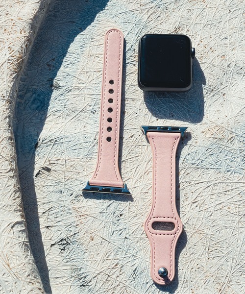 zandy（ズィーアンドワイ）の「zandy ズィー・アンド・ワイ/ Apple Watch【細身レザーバンド】 アップルウォッチバンド レザーベルト // leather7（デジタル腕時計・メンズ・ホワイト/ライトグレー/ブラウン/ピンク/オレンジ/グレイッシュベージュ・S/M）」の16枚目の写真
