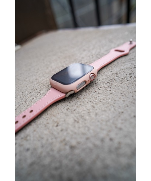 zandy（ズィーアンドワイ）の「zandy ズィー・アンド・ワイ/ Apple Watch【細身レザーバンド】 アップルウォッチバンド レザーベルト // leather7（デジタル腕時計・メンズ・ホワイト/ライトグレー/ブラウン/ピンク/オレンジ/グレイッシュベージュ・S/M）」の11枚目の写真