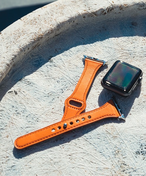 zandy(ズィーアンドワイ)の「zandy ズィー・アンド・ワイ/ Apple Watch【細身レザーバンド】 アップルウォッチバンド レザーベルト /// leather7(デジタル腕時計・メンズ・ホワイト/ライトグレー/ブラウン/ピンク/オレンジ/グレイッシュベージュ・S/M)」の11枚目の写真