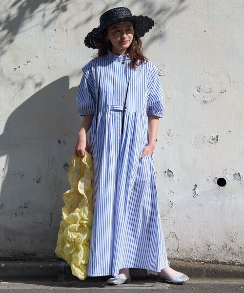 FREAK'S STORE(フリークスストア)の「Casselini/キャセリーニ なみなみハット(ハット・レディース・ナチュラル/ブラック・ONE SIZE)」の5枚目の写真