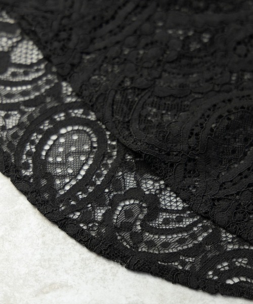 NYLAUS（ナイラス）の「ペイズリーレース シアーシャツ（シャツ/ブラウス・メンズ・ブラック/オフホワイト・M/L）」の19枚目の写真