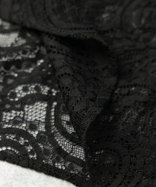 NYLAUS（ナイラス）の「ペイズリーレース シアーシャツ（シャツ/ブラウス・メンズ・ブラック/オフホワイト・M/L）」の6枚目の写真