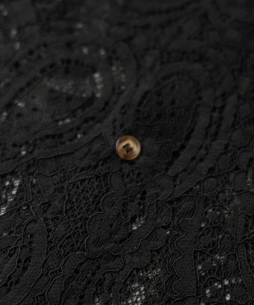 NYLAUS（ナイラス）の「ペイズリーレース シアーシャツ（シャツ/ブラウス・メンズ・ブラック/オフホワイト・M/L）」の10枚目の写真