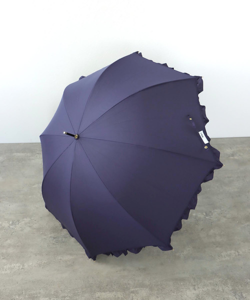 Three Four Time（ｽﾘｰﾌｫｰﾀｲﾑ）の「【Wpc.】フェミニンフリル長傘　（UVカット）　＠（長傘・レディース・ネイビー/ベージュ/ラベンダー・FREE）」の6枚目の写真