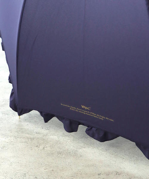 Three Four Time（ｽﾘｰﾌｫｰﾀｲﾑ）の「【Wpc.】フェミニンフリル長傘　（UVカット）　＠（長傘・レディース・ネイビー/ベージュ/ラベンダー・FREE）」の8枚目の写真