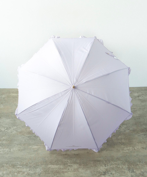 Three Four Time（ｽﾘｰﾌｫｰﾀｲﾑ）の「【Wpc.】フェミニンフリル長傘　（UVカット）　＠（長傘・レディース・ネイビー/ベージュ/ラベンダー・FREE）」の16枚目の写真