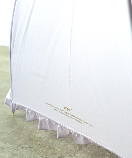 Three Four Time（ｽﾘｰﾌｫｰﾀｲﾑ）の「【Wpc.】フェミニンフリル長傘　（UVカット）　＠（長傘・レディース・ネイビー/ベージュ/ラベンダー・FREE）」の18枚目の写真