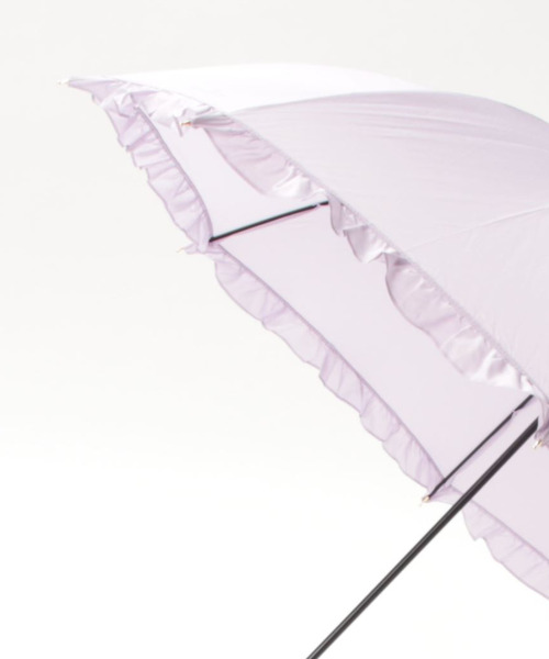 Three Four Time（ｽﾘｰﾌｫｰﾀｲﾑ）の「【Wpc.】フェミニンフリル長傘　（UVカット）　＠（長傘・レディース・ネイビー/ベージュ/ラベンダー・FREE）」の21枚目の写真
