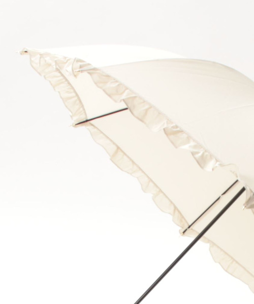 Three Four Time（ｽﾘｰﾌｫｰﾀｲﾑ）の「【Wpc.】フェミニンフリル長傘　（UVカット）　＠（長傘・レディース・ネイビー/ベージュ/ラベンダー・FREE）」の14枚目の写真