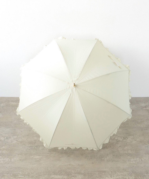 Three Four Time（ｽﾘｰﾌｫｰﾀｲﾑ）の「【Wpc.】フェミニンフリル長傘　（UVカット）　＠（長傘・レディース・ネイビー/ベージュ/ラベンダー・FREE）」の11枚目の写真