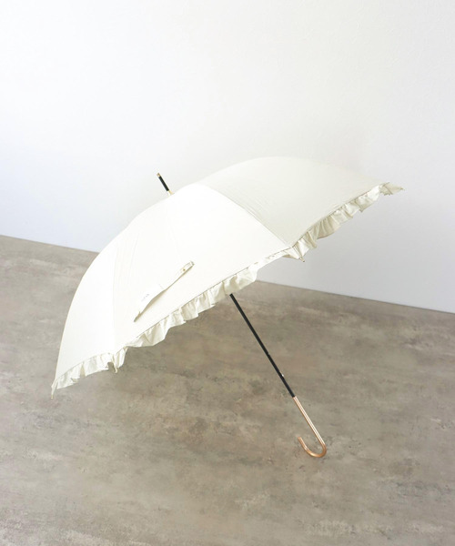 Three Four Time（ｽﾘｰﾌｫｰﾀｲﾑ）の「【Wpc.】フェミニンフリル長傘　（UVカット）　＠（長傘・レディース・ネイビー/ベージュ/ラベンダー・FREE）」の12枚目の写真