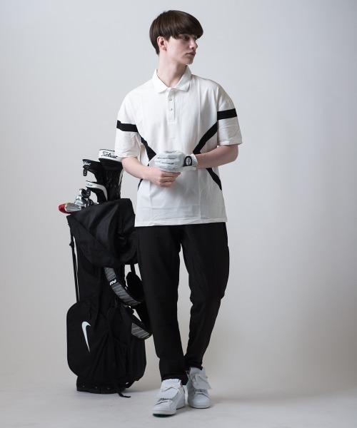 BUFFALO GOLF(バッファローゴルフ)の「シネコックヒルズ 切替えポロシャツ(ポロシャツ・メンズ・ホワイト系その他/グレー/ブラック/ライトグレー/ホワイト/ブラックミックス・M/L)」の18枚目の写真
