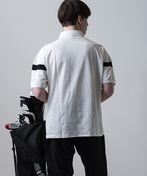 BUFFALO GOLF(バッファローゴルフ)の「シネコックヒルズ 切替えポロシャツ(ポロシャツ・メンズ・ホワイト系その他/グレー/ブラック/ライトグレー/ホワイト/ブラックミックス・M/L)」の7枚目の写真
