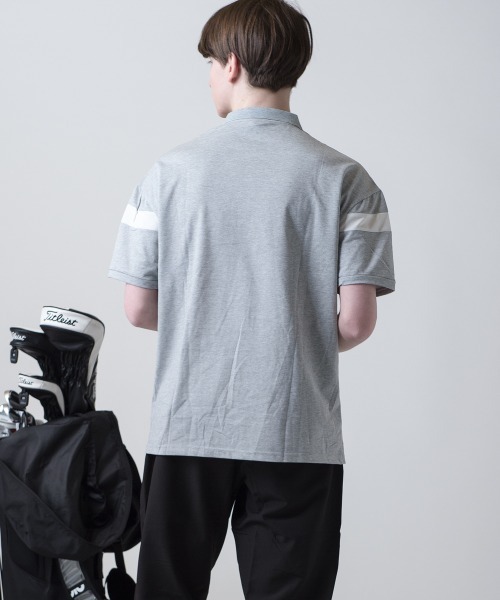 BUFFALO GOLF(バッファローゴルフ)の「シネコックヒルズ 切替えポロシャツ(ポロシャツ・メンズ・ホワイト系その他/グレー/ブラック/ライトグレー/ホワイト/ブラックミックス・M/L)」の12枚目の写真
