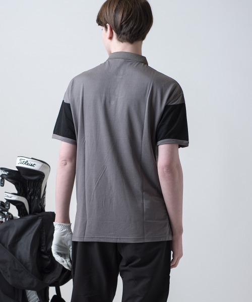BUFFALO GOLF(バッファローゴルフ)の「シネコックヒルズ 切替えポロシャツ(ポロシャツ・メンズ・ホワイト系その他/グレー/ブラック/ライトグレー/ホワイト/ブラックミックス・M/L)」の21枚目の写真