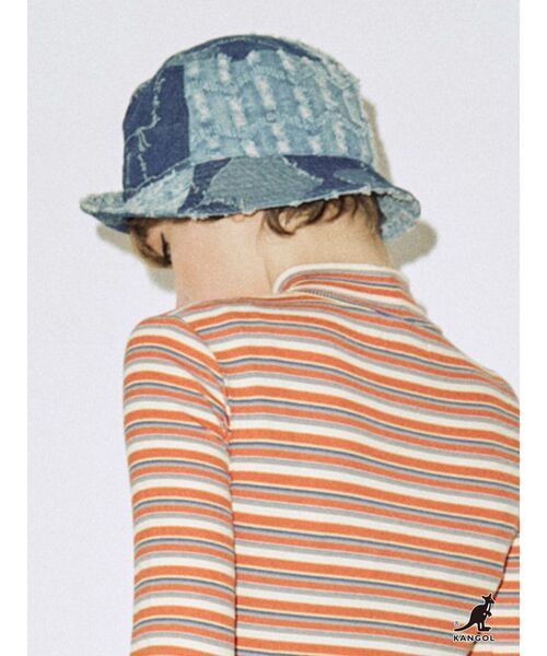 jouetie（ジュエティ）の「【KANGOL】デニムハット（ハンチング/ベレー帽・レディース・インディゴブルー・M）」の3枚目の写真