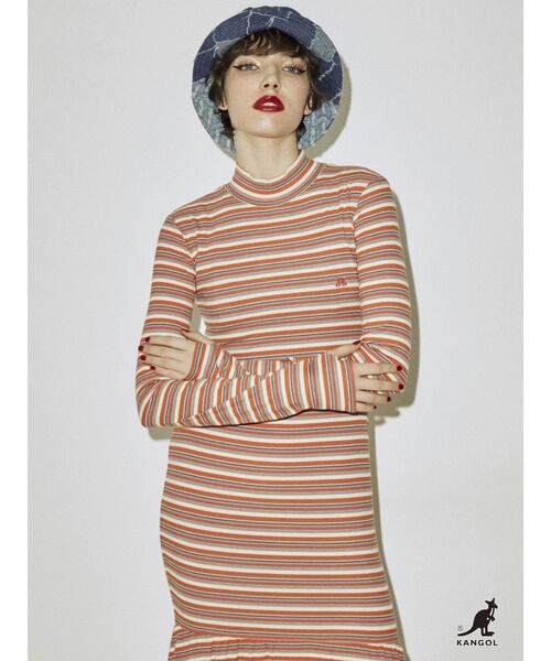 jouetie（ジュエティ）の「【KANGOL】デニムハット（ハンチング/ベレー帽・レディース・インディゴブルー・M）」の8枚目の写真