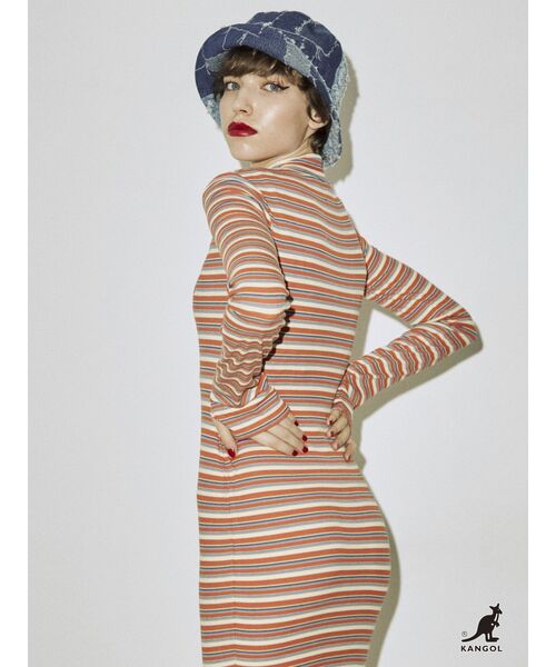 jouetie（ジュエティ）の「【KANGOL】デニムハット（ハンチング/ベレー帽・レディース・インディゴブルー・M）」の9枚目の写真