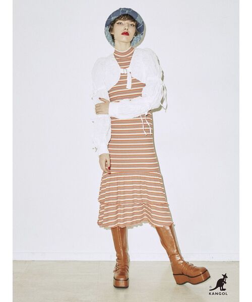 jouetie（ジュエティ）の「【KANGOL】デニムハット（ハンチング/ベレー帽・レディース・インディゴブルー・M）」の10枚目の写真