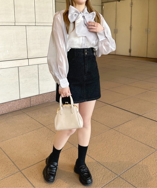 シャイニーシアーボウタイブラウス JILL by JILL STUART｜シャイニーシアーボウタイブラウス