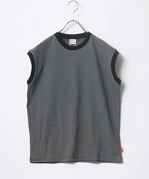 Healthknit(ヘルスニット)ボーダーリンガーノースリーブTシャツ レディース/抗菌・防臭機能付
