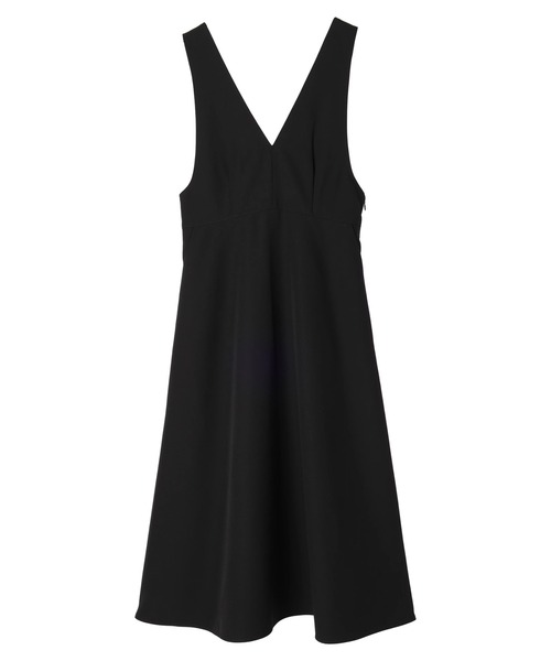 earth music&ecology（アースミュージックアンドエコロジー）の「Vネック切替ジャンスカ（ワンピース・レディース・ブラック/ベージュ・FREE）」の22枚目の写真